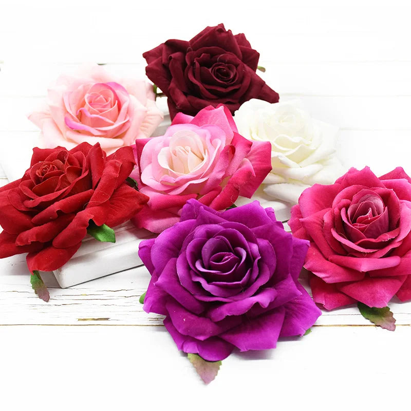 Artificial Rose Flower Heads for Wedding, Wreaths & DIY Decor Artificial Flower Heads Babs