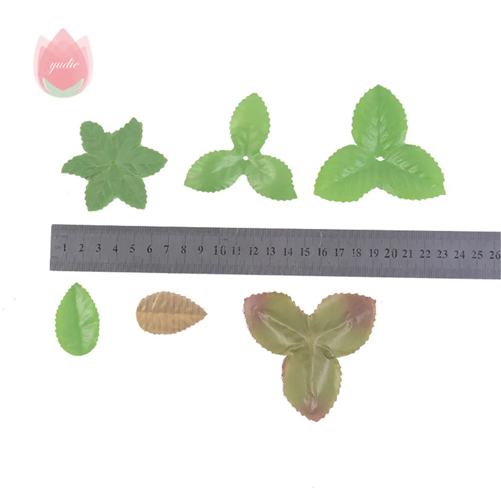 100Pcs Artificial Green Leaves – Wedding, Christmas & DIY Decor Artificial Leaves Babs