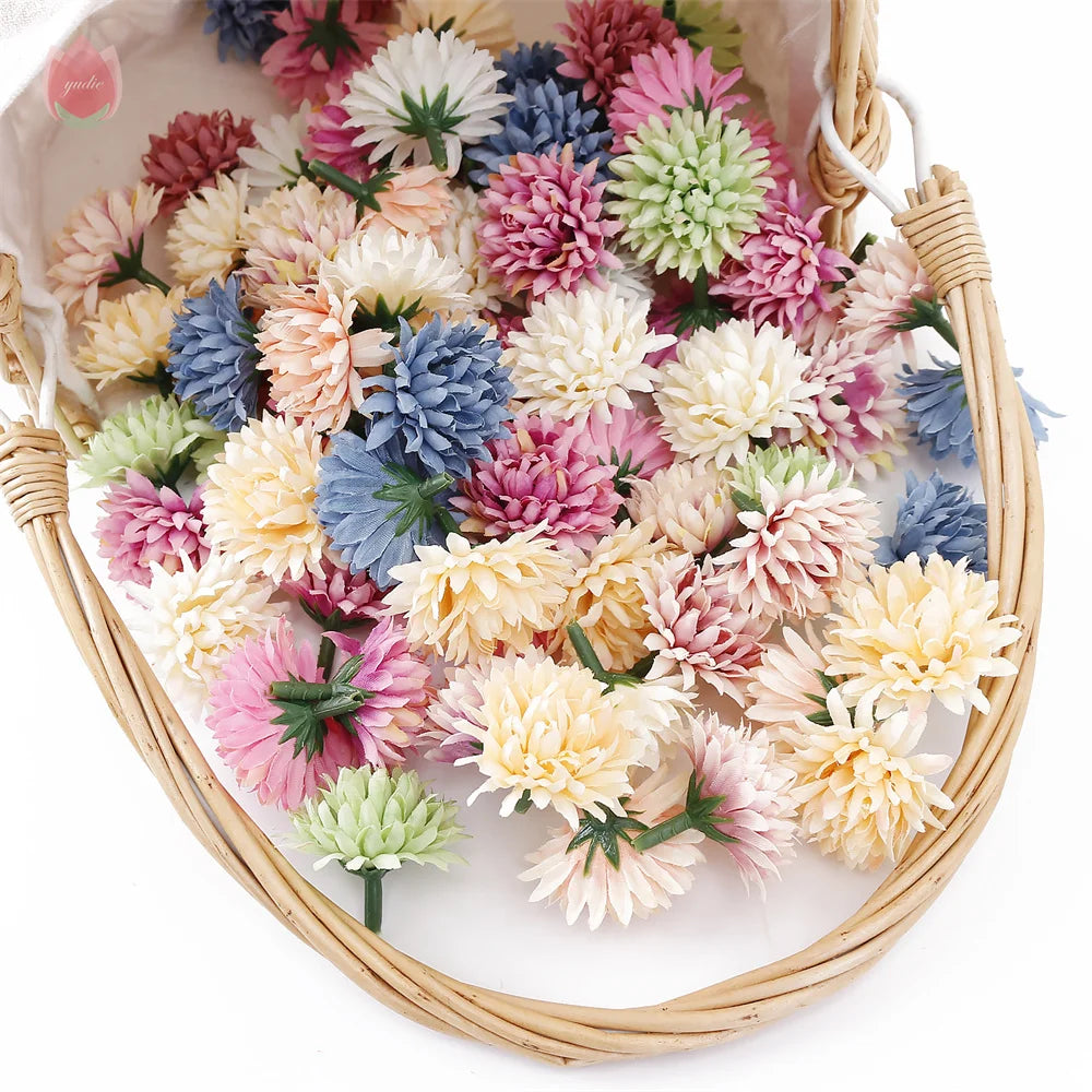 20Pcs 4cm Silk Rose Artificial Flower Heads for Wedding & DIY Artificial Flower Heads Babs