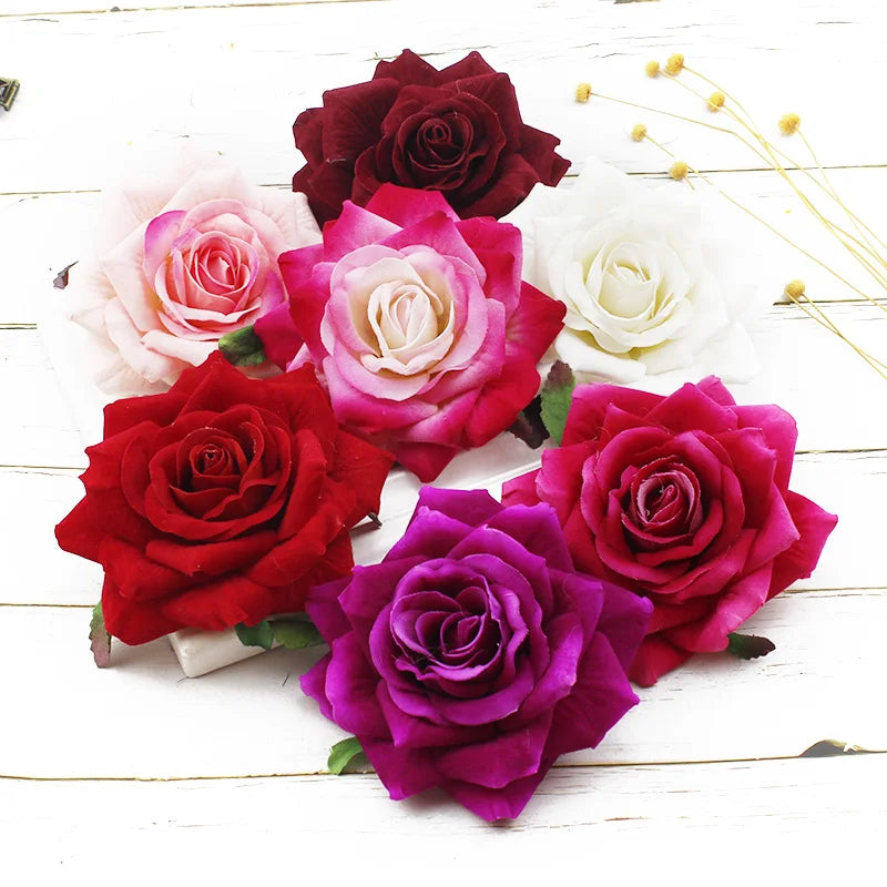 Artificial Rose Flower Heads for Wedding, Wreaths & DIY Decor Artificial Flower Heads Babs