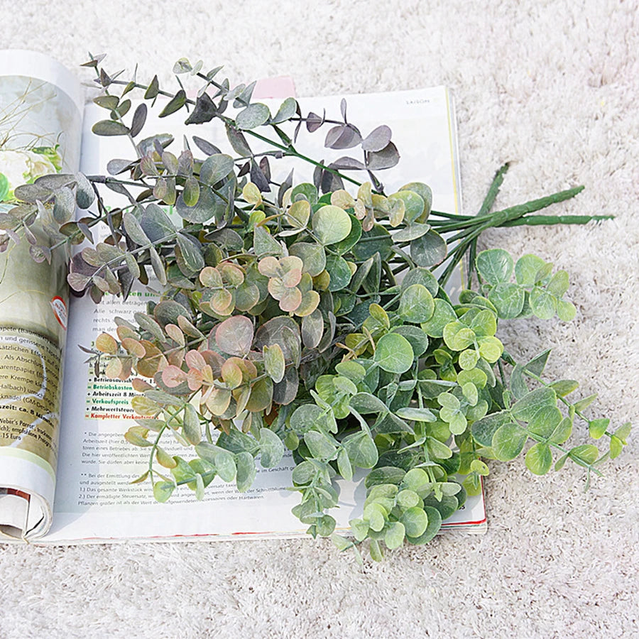 Faux Eucalyptus Branch – Artificial Green Leaves for Home Décor Artificial Plant Decor Babs