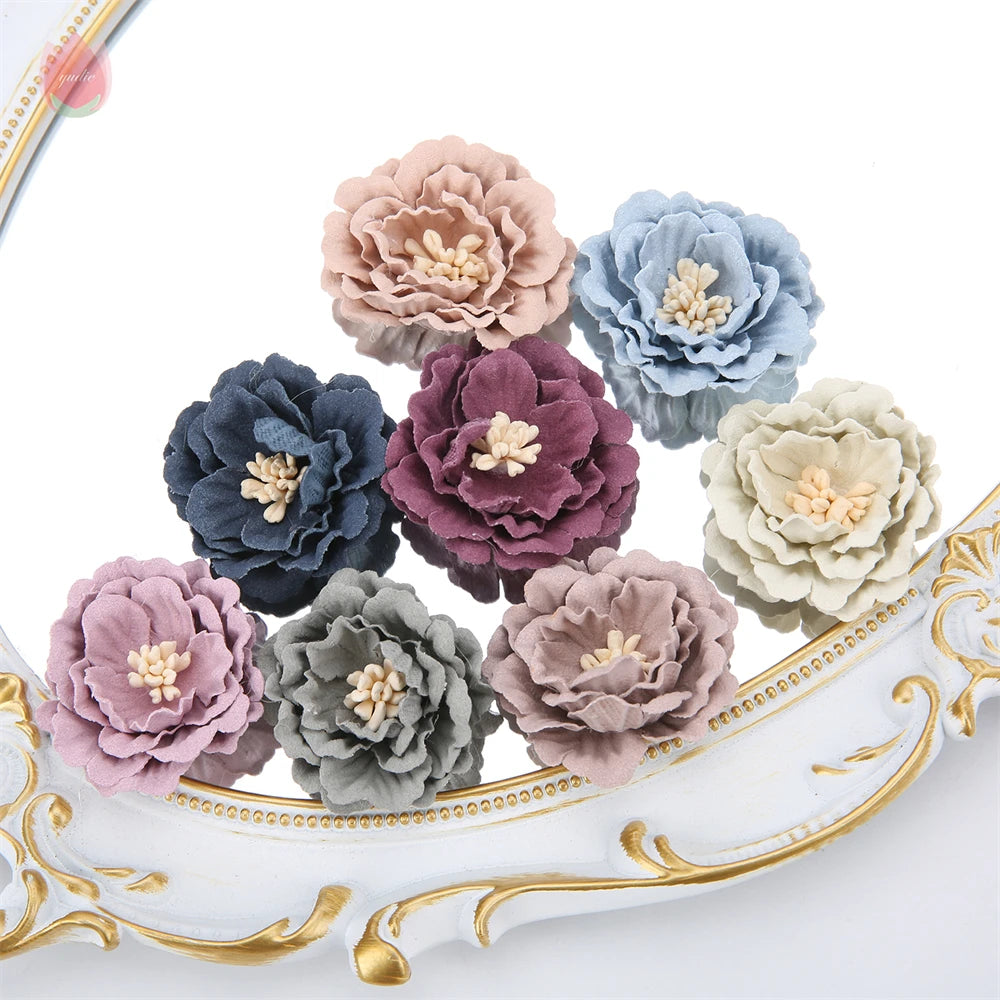 Silk Artificial Flower Heads 4cm | DIY Wedding & Home Decor Artificial Flower Heads Babs