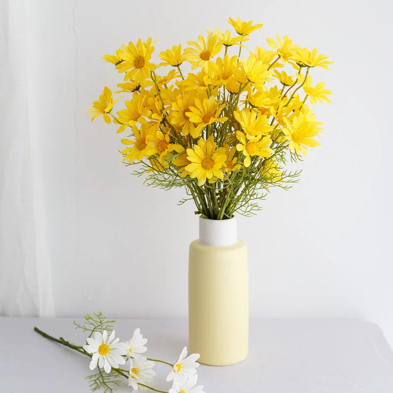 Small Daisy Silk Artificial Flower Bouquet – Home & Party Decor Artificial Flower Bouquet Babs