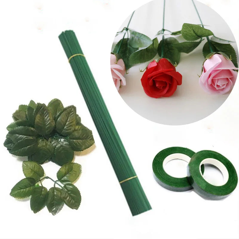 Artificial Rose Flower Stems & Wire Sticks for DIY Wedding Decor Artificial Flower Stems Babs