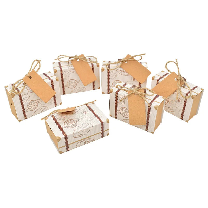Suitcase Kraft Paper Gift Boxes – Party & Wedding Favors 10/20pc Party Gift Boxes Babs