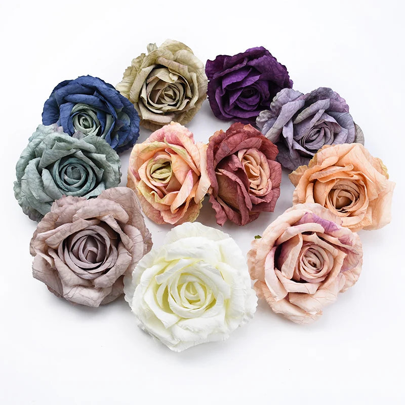 9CM Silk Rose Heads – Artificial Flowers for Wedding & Home Decor Artificial Flower Heads Babs