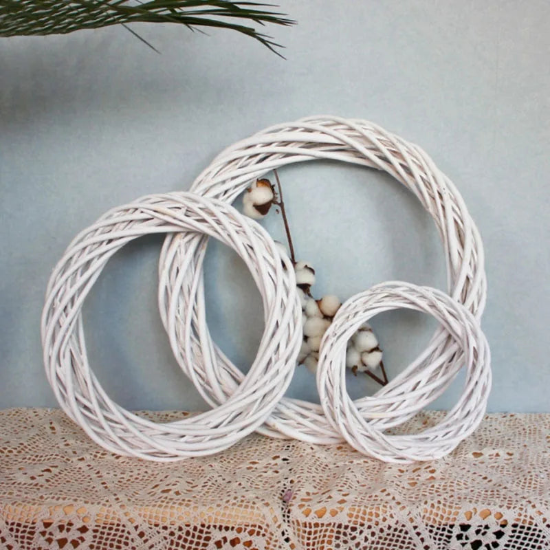 White Rattan Wreath Ring 10–30cm | DIY Easter & Wedding Decor Decorative Wreath Ring Babs