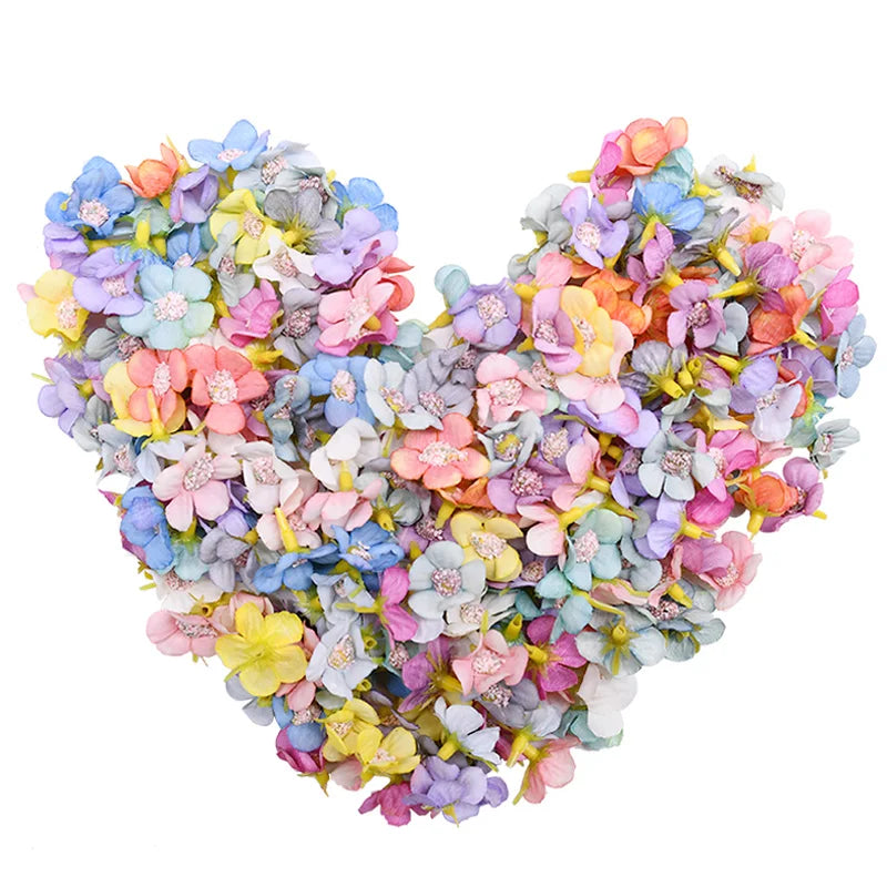 50Pcs 2cm Silk Daisy Flower Heads – Multicolor Artificial Flowers Artificial Silk Flowers Babs