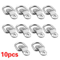 10-Pack D-Ring Tie Down Lashing Rings – Galvanized Steel, 6000 lb Cargo Lashing Ring Babs 10pcs