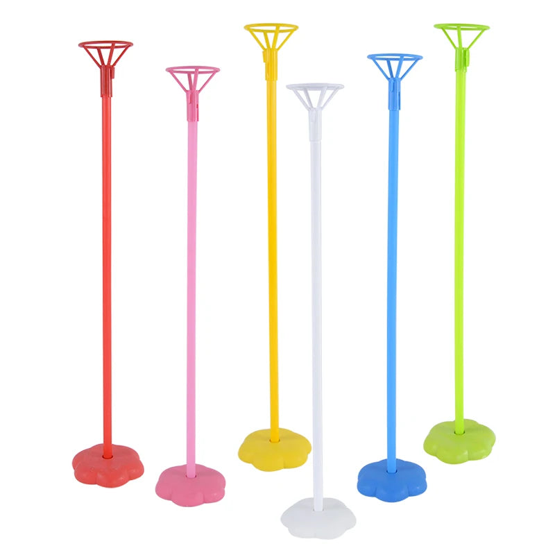 6-Piece Balloon Stand Base Column Holder for Parties Balloon Column Stand Babs
