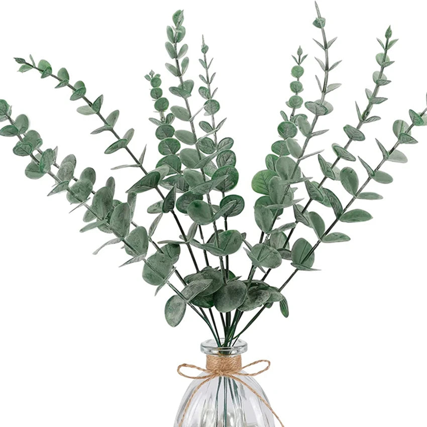 10PCS Artificial Eucalyptus Stems – Faux Greenery for Home & Events Artificial Greenery Stems Babs
