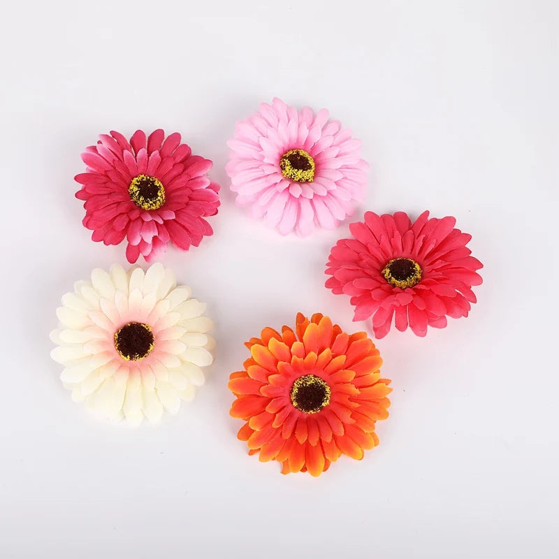 10-Pack Silk Gerbera Artificial Flowers – Wedding & Home Decor Artificial Flowers Babs