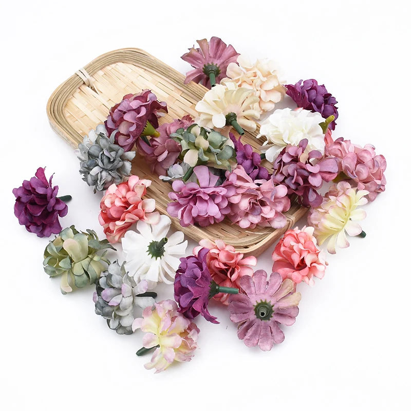 30Pcs Silk Carnation Artificial Flowers for Wedding & Home Decor Artificial Silk Flowers Babs