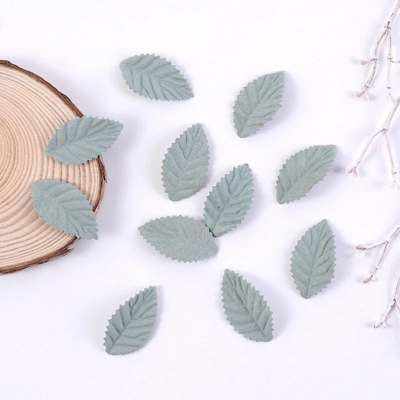 50Pcs Silk Willow Leaf Artificial Flowers for Wedding & Home Decor Artificial Leaf Decor Babs 06 50Pcs