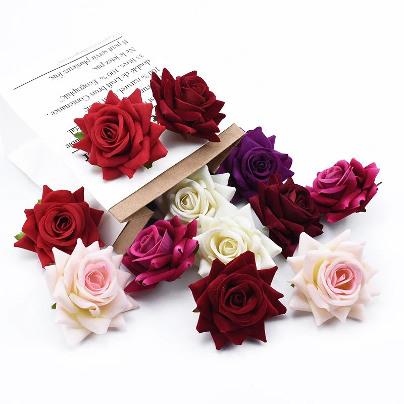 Silk Rose Heads 30/100pcs – Artificial Flowers for Wedding Decor Artificial Silk Flowers Babs