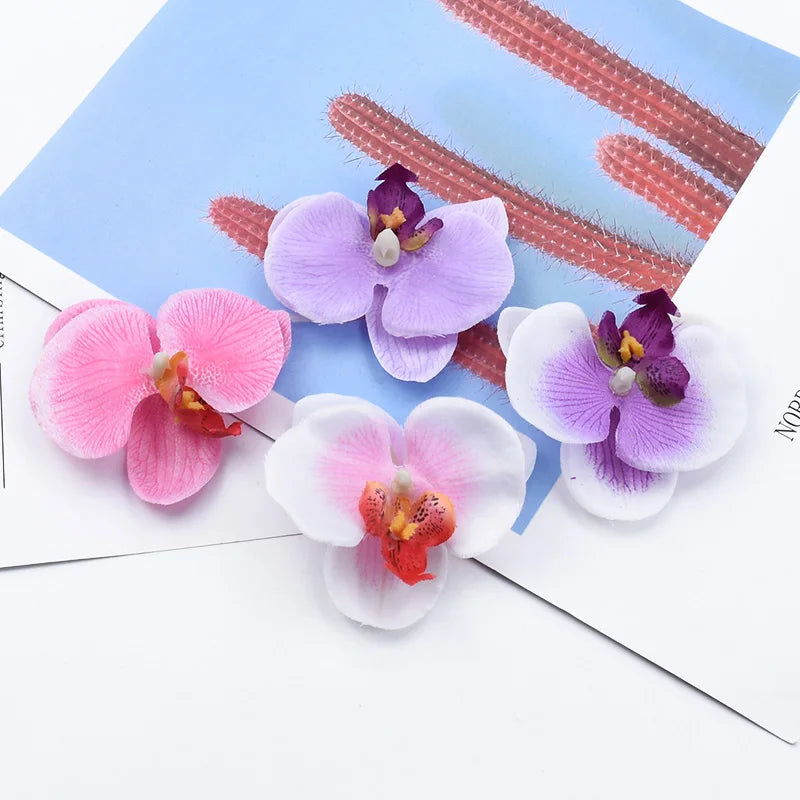 Silk Butterfly Orchid Artificial Flowers 20/50 Pcs – DIY & Wedding Artificial Silk Flowers Babs