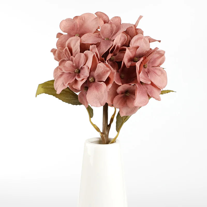 Vintage Silk Hydrangea Artificial Flowers for Home & Wedding Decor Artificial Silk Flowers Babs 1 1pieces