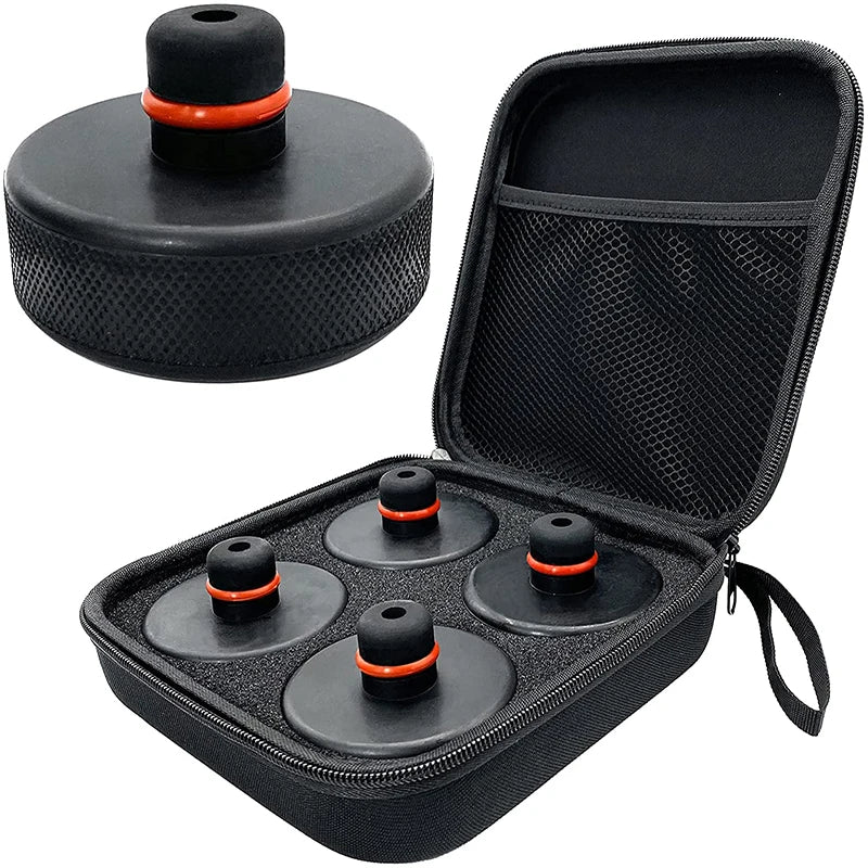 Tesla Model 3 S X Rubber Jack Pad Adapters – 4Pcs w/ Case Jack Pad Adapter Babs