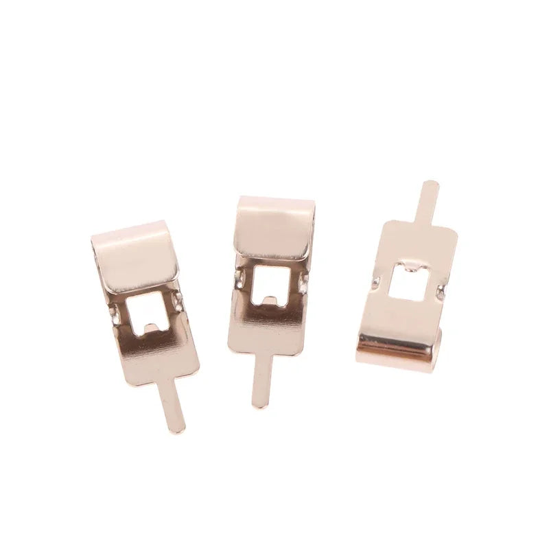 50PCS Spring Steel 18650 Battery Contact Clips for Electronics Battery Contact Clips Babs