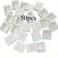 50pcs Empty Watercolor Half Pans – Plastic Paint Pans for Artists Watercolor Paint Pans Babs 50pcs