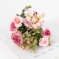 Artificial Silk Peony Bouquet – Wedding & Home Décor Flowers Artificial Silk Flowers Babs color 2 2 pcs