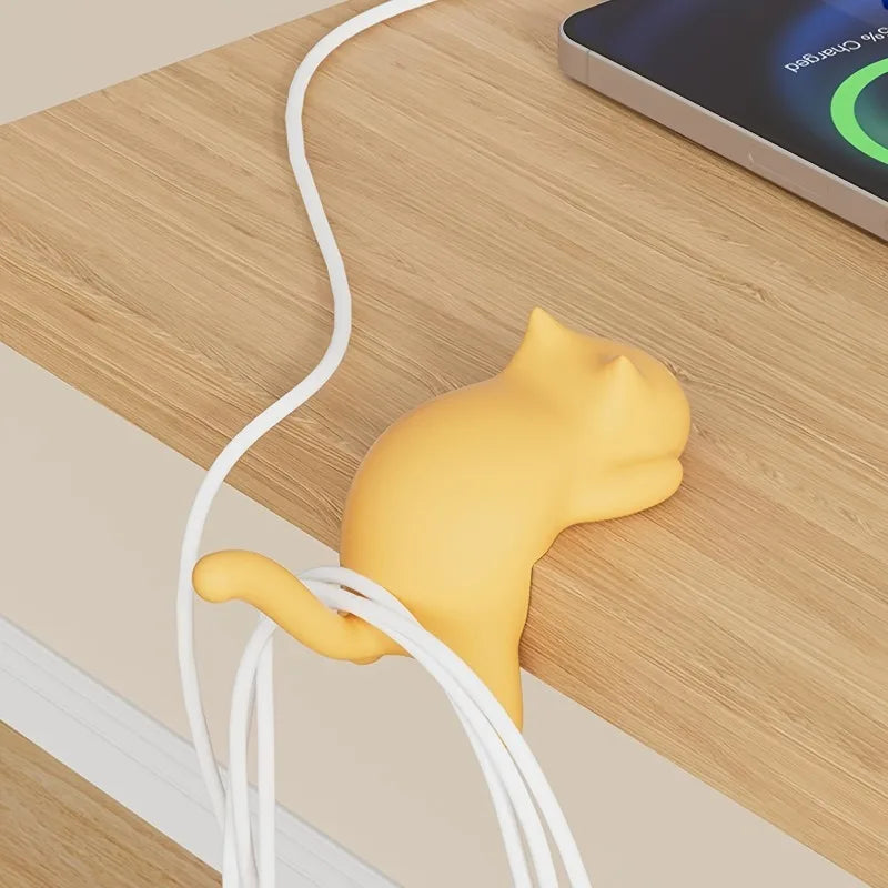 4Pcs Cat Clamp Hooks – Desk Cable Clip Organizer Set Desk Clamp Hooks Babs