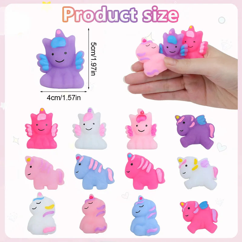 10/20Pcs Unicorn Squishy Toys – Kids Party Favors & Gifts Squishy Fidget Toy Babs