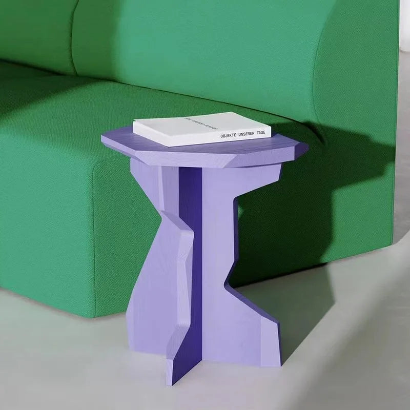Modern Minimalist Solid Pine Wood Side Table 40×40×45 cm Wooden Side Table Babs