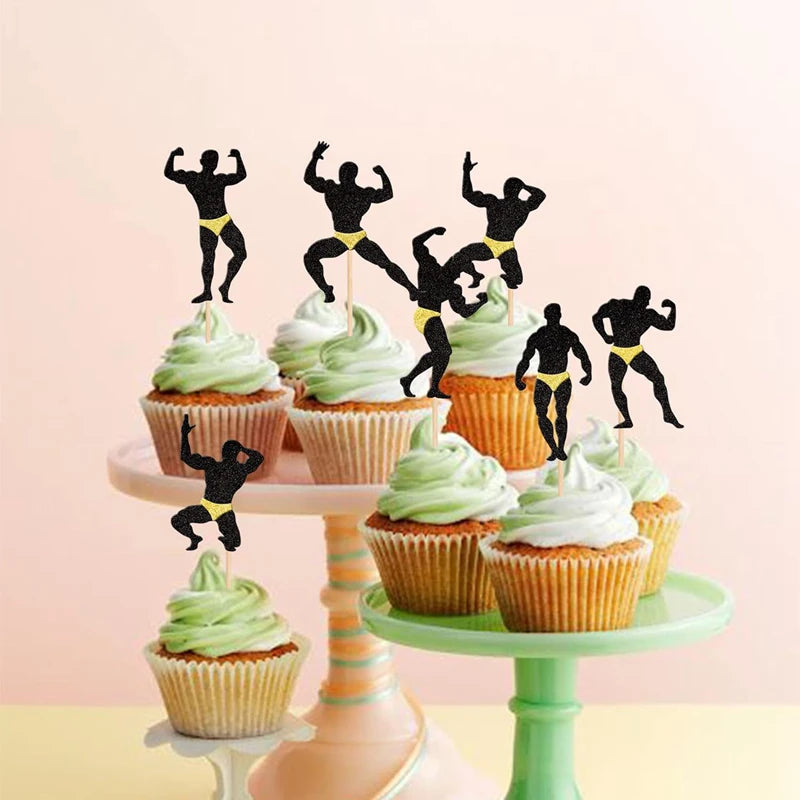 12pcs Bachelorette Party Cupcake Toppers – Hen Night Cake Picks Party Cupcake Toppers Babs