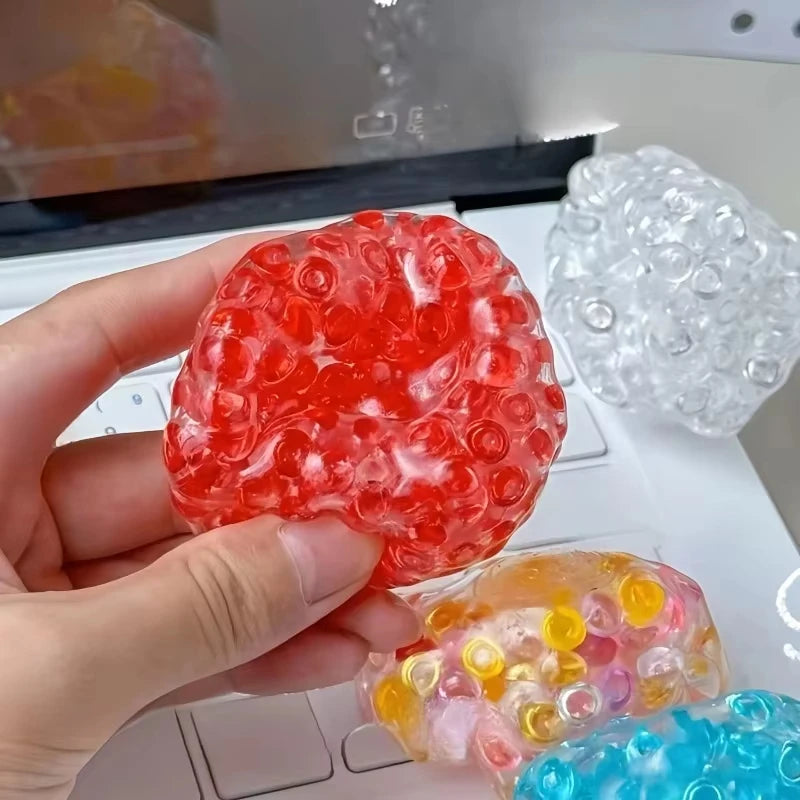 Squishy Ice Bead Squeeze Ball – Soft Sensory Fidget Toy Sensory Squeeze Toy Babs