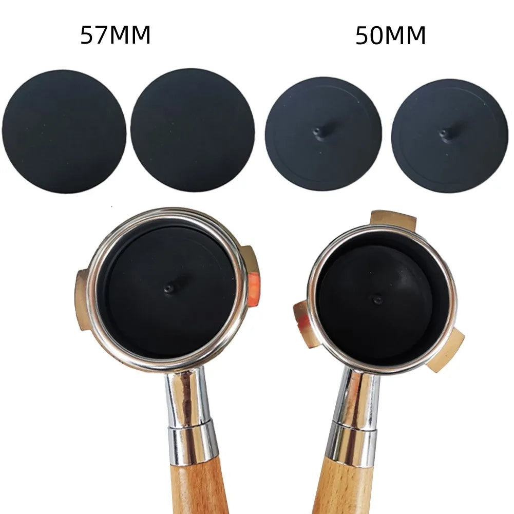 2pcs Rubber Backflush Disk 50mm/57mm Espresso Portafilter Espresso Cleaning Disc Babs