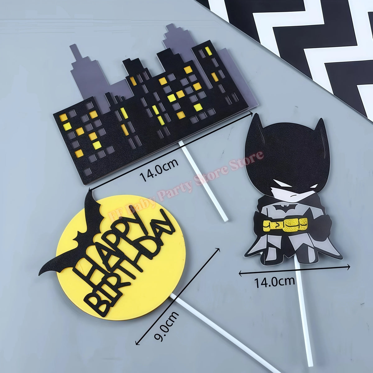 Bat Superhero Birthday Party Kit – Tableware, Balloons & Decor