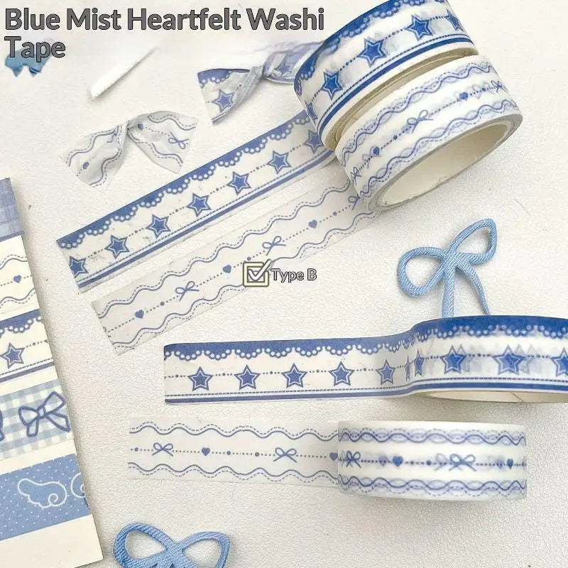 INS Style Washi Tape Set – Journaling, Scrapbooking & DIY Crafts Decorative Washi Tape Babs M 2 ROLL B