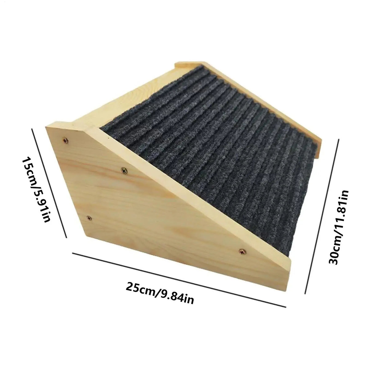 Non-Slip Wooden Dog Stairs & Pet Ramp for Bed & Sofa Pet Stair Ramp Babs