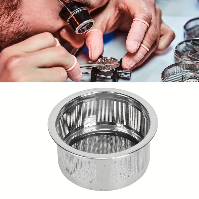 Stainless Steel Mesh Basket for Watch Parts Cleaning Watch Repair Tool Babs