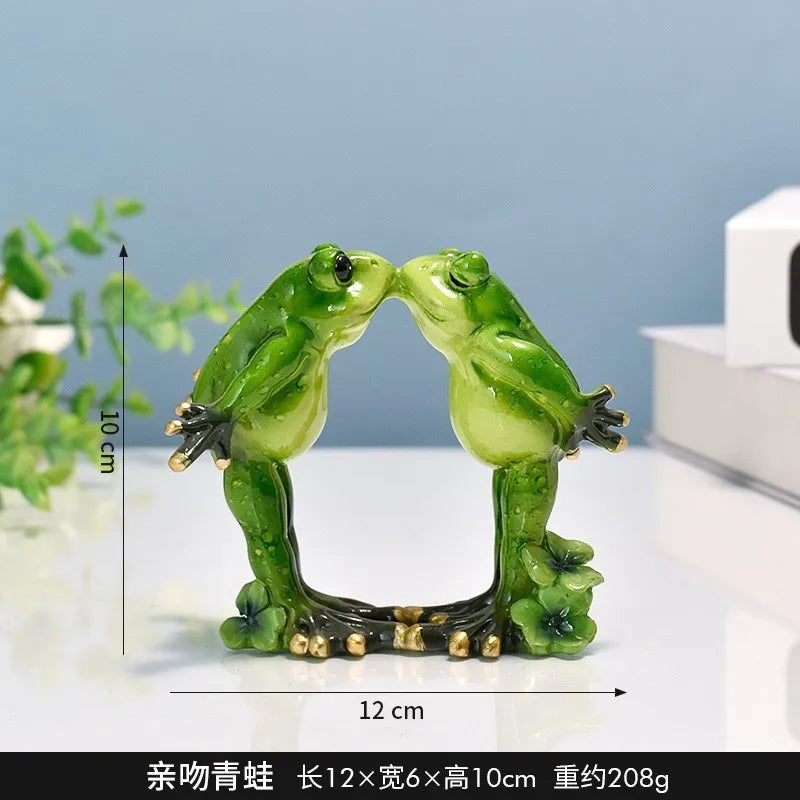 Resin Yoga Frog Figurine – Fun Desktop & Garden Decor Decorative Figurine Babs 1Pc 2