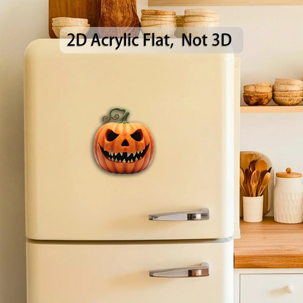 2D Acrylic Jack-O-Lantern Ornament | Halloween Pumpkin Decor Halloween Ornament Babs