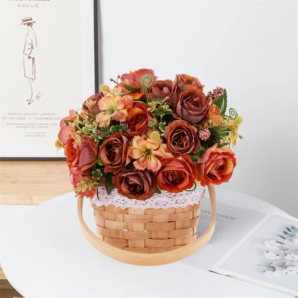 Artificial Silk Rose Bouquet – Wedding & Home Décor Gift Artificial Flower Bouquet Babs