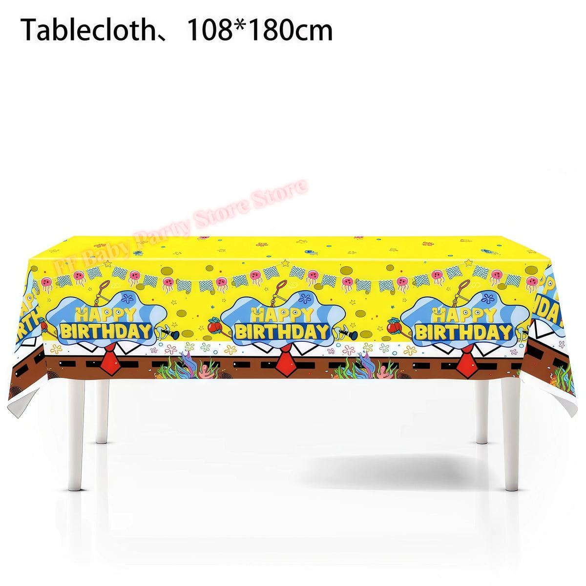 Cartoon Kids Birthday Party Decoration Set – Balloons, Backdrop & More Kids Party Decoration Set Babs 1pcs tablecloth