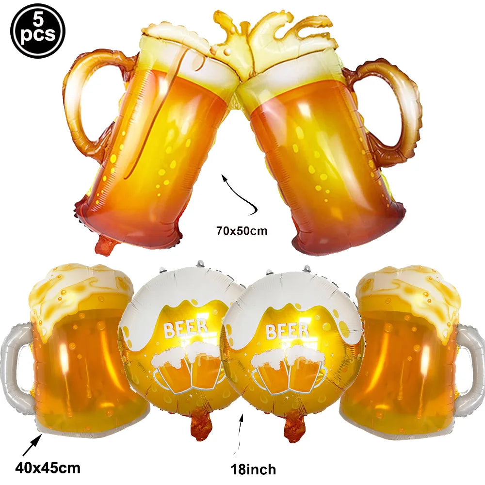Whiskey Party Decor Set – Balloons, Banner & Table Honeycomb Party Decoration Set Babs Silver