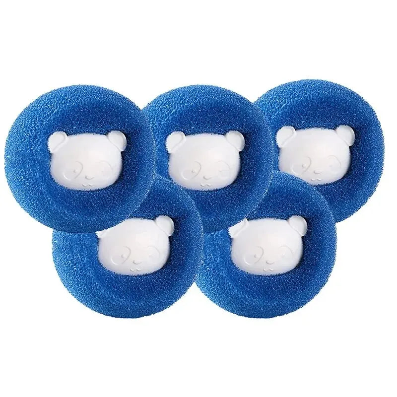 Reusable Pet Hair Remover Laundry Balls – Lint & Fur Catcher Laundry Lint Remover Babs Blue-5PC
