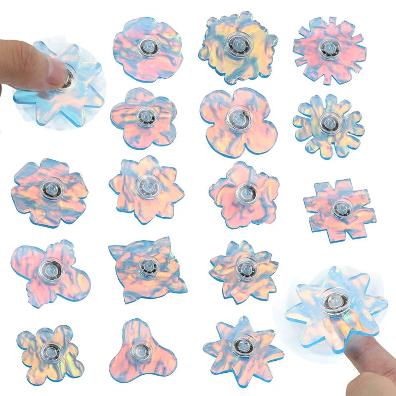 Snowflake Fingertip Gyroscope Set – Kids Holiday Party Favors Spinning Top Toy Babs 30Pcs