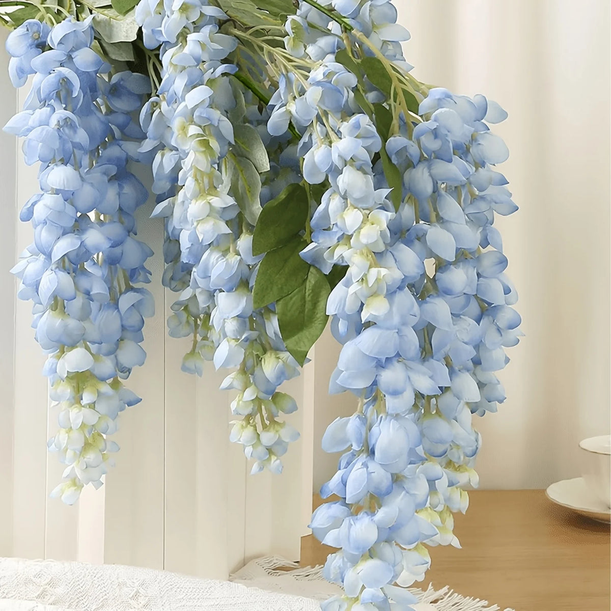 120cm Artificial Wisteria Garland – 5-Fork Hanging Vine Decor Artificial Flower Garland Babs