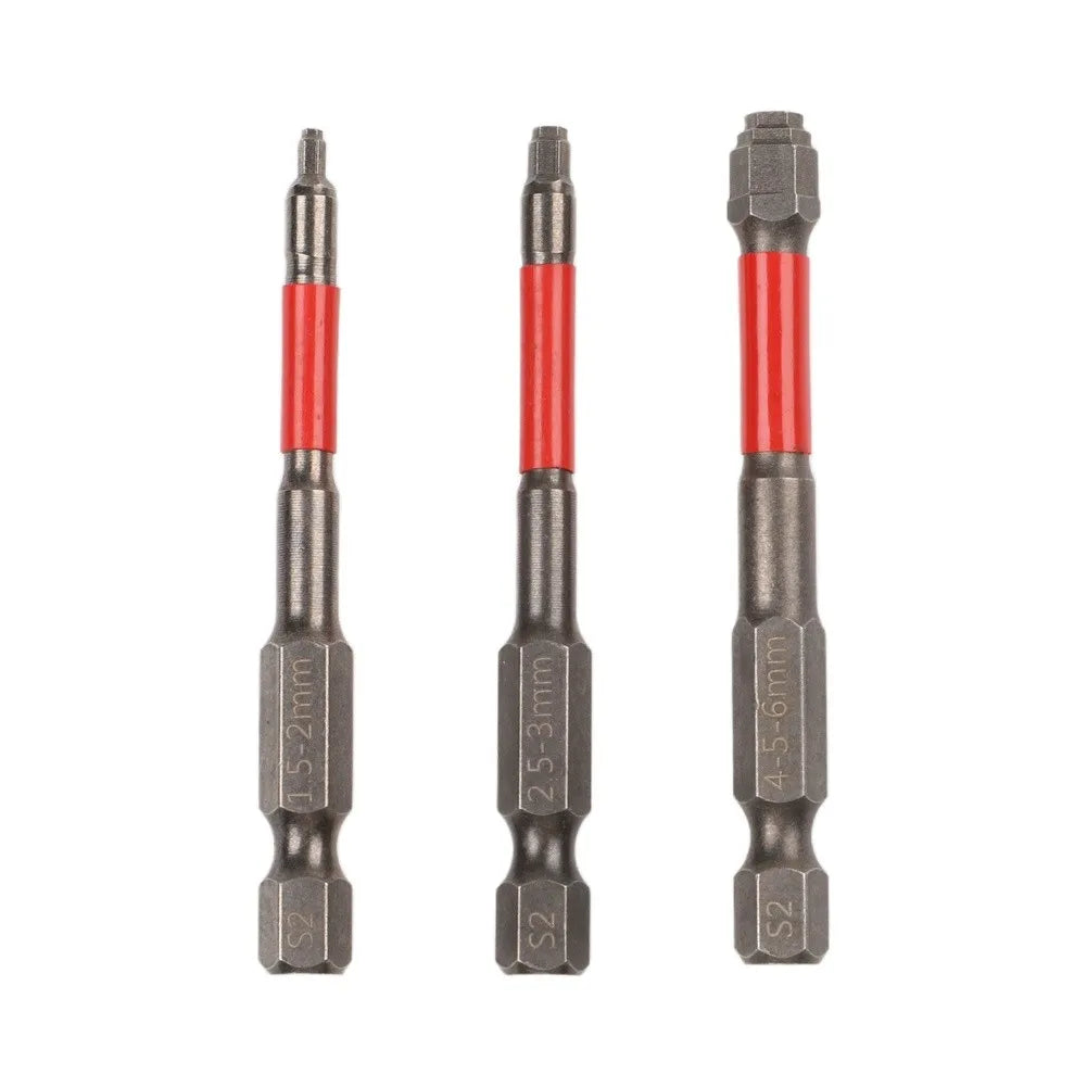 Magnetic Hex Screwdriver Bits 65/100mm | 1 or 3-Piece Set Screwdriver Bits Babs 3pcs 65mm