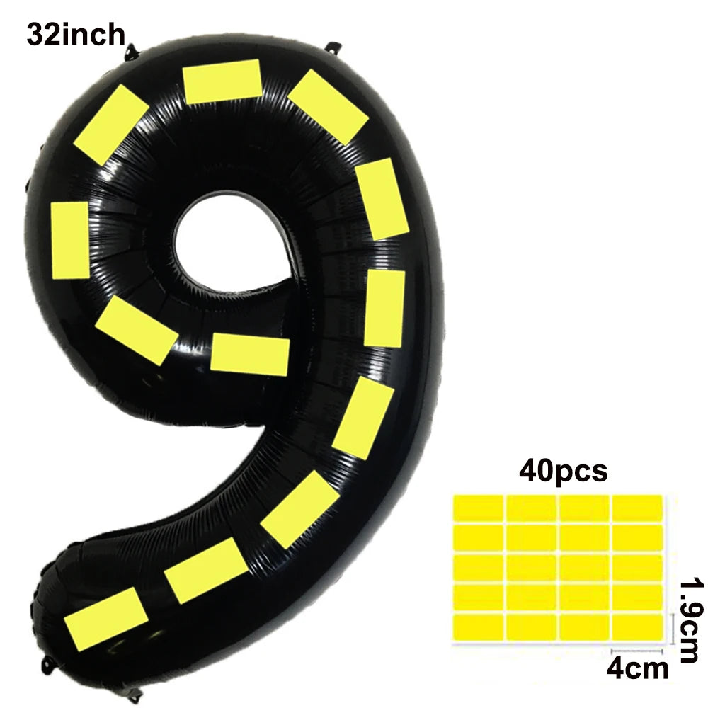 Construction Party Balloons – Excavator Dump Truck Boys Decor Party Balloons Babs GRAY As pictures show