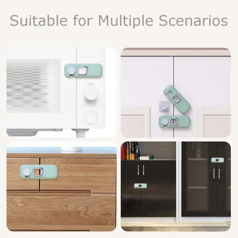 Refrigerator & Cabinet Door Safety Lock – Child Proof Clip Cabinet Safety Lock Babs