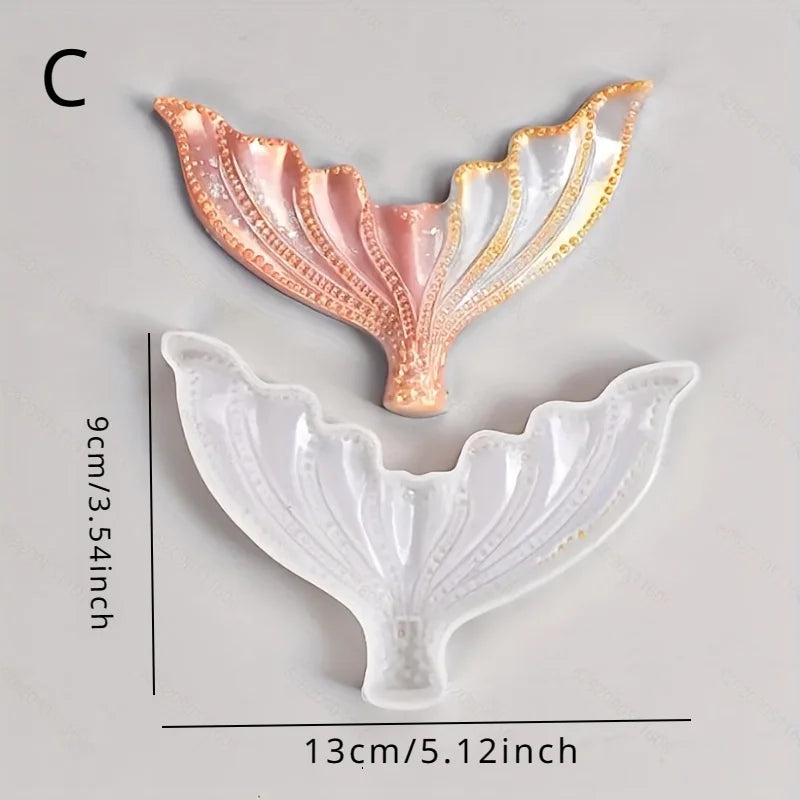 Mermaid Tail Silicone Mold – Resin, Cake & Soap Crafting Silicone Craft Mold Babs