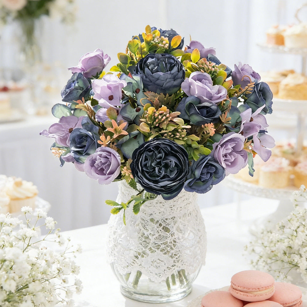 Silk Peony Artificial Flower Bouquet for Wedding & Home Decor Artificial Flower Bouquet Babs