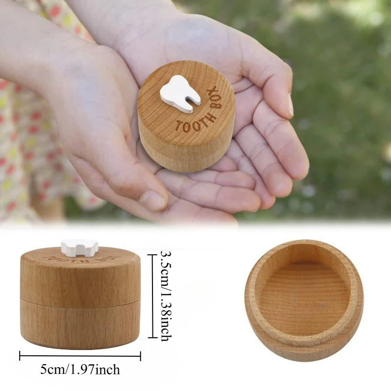 Tooth Fairy Keepsake Box – 3D Carved Wooden Tooth Holder Keepsake Box Babs