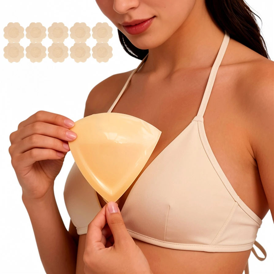 Sticky Push-Up Bra Inserts – Adhesive Silicone Bikini Cup Pads Adhesive Bra Inserts Babs